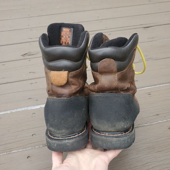 Red Wing Shoes Worx Gravel Men’s 8″ Brown Leather General Utility Work Boots 13 - Picture 5 of 8